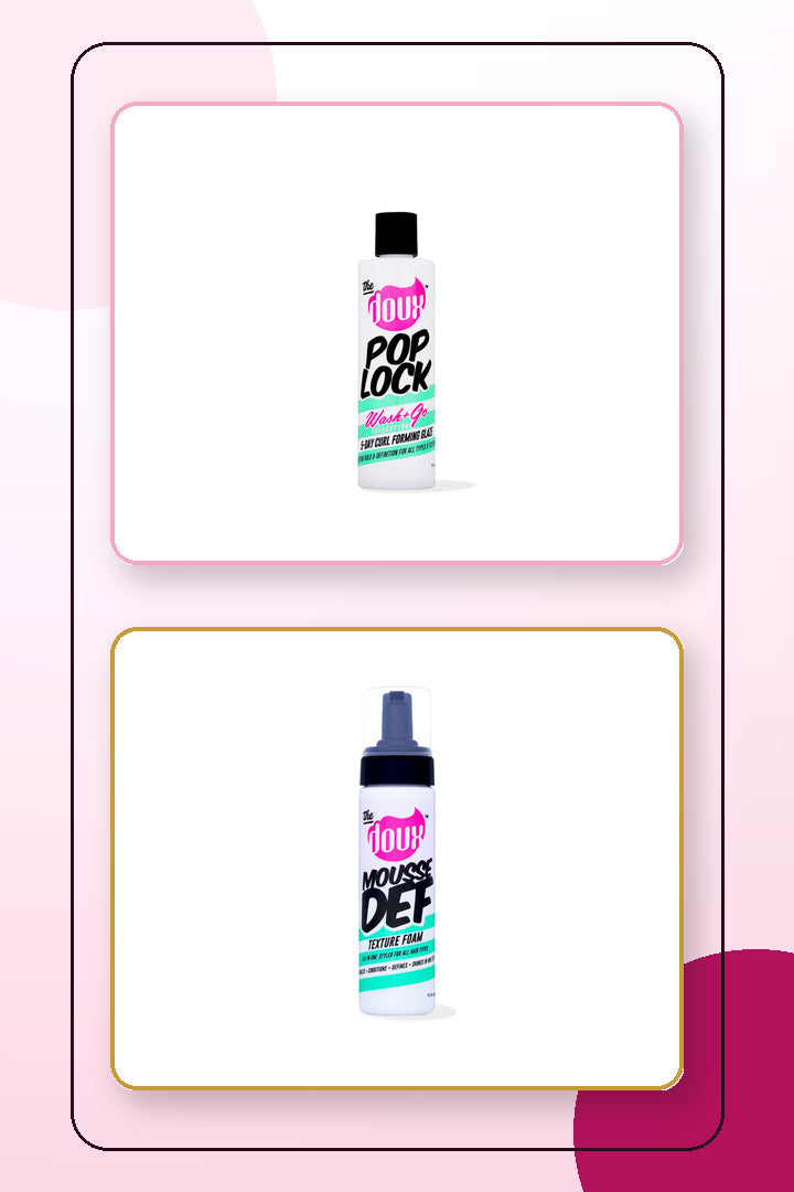 Model wearing Crowned By E3 curls
